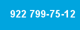 922 799-75-12